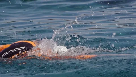Swimers Stock Footage 114247643