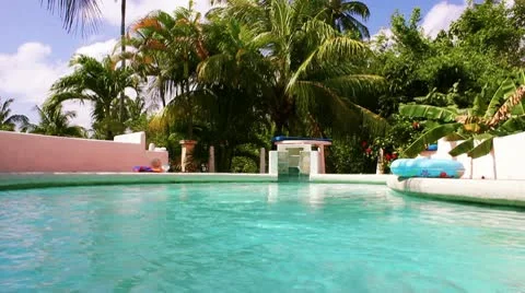 Swiming pool Stock Footage 10749256