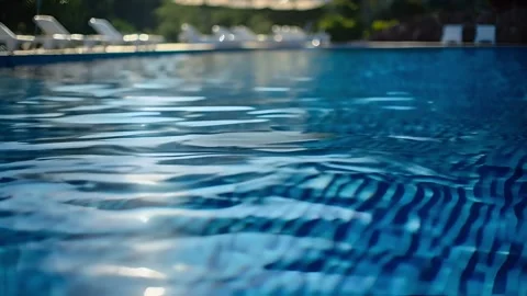 Swiming pool water shade Stock Footage 263353699