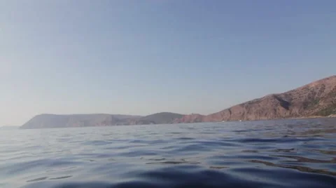 Swiming to the shore Stock Footage 8830502