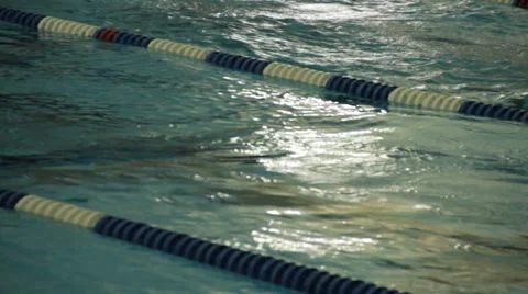 Swimmer competing Stock Footage 32480485