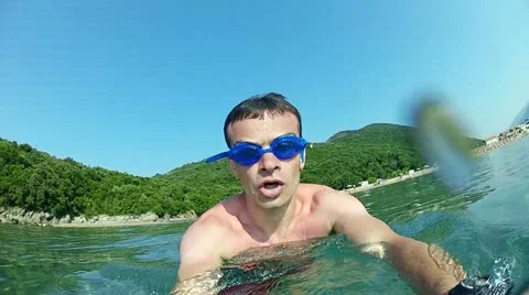 Swimmer Stock Footage 11864465