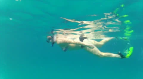 Swimmer Stock Footage 24349201