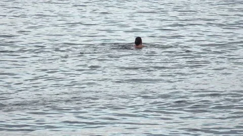 Swimmer Stock Footage