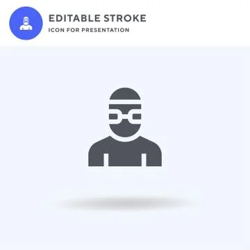 Swimmer icon vector, filled flat sign, solid pictogram isolated on white, logo 스톡 일러스트