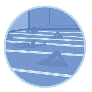 Swimmer Stock Illustration