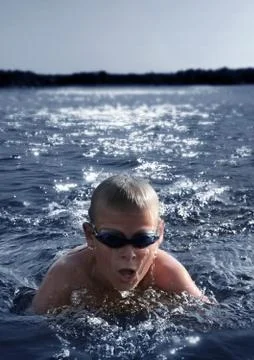 The swimmer Stock Photos