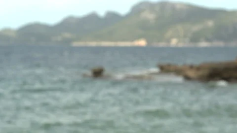 Swimmer walking down the beach to the ocean Stock Footage 118840935