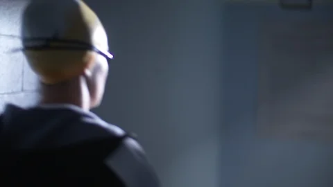 Swimmer Walking To Pool 스톡 동영상 105934261