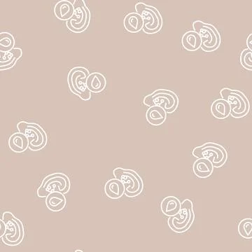 Swimmers ear line seamless pattern Stock Illustration