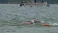 Swimmers Racing In Triathlon 03 HD Footage