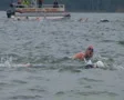 Swimmers Racing In Triathlon 03 SD Footage