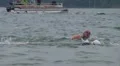 Swimmers Racing In Triathlon 03 HD Footage