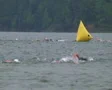 Swimmers Racing In Triathlon 04 SD Footage