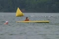 Swimmers Racing In Triathlon Footage
