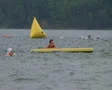Swimmers Racing In Triathlon SD Footage