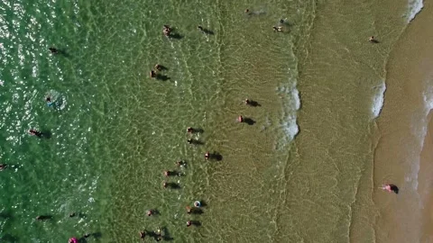 Swimmers in the sea Stockbeeldmateriaal 138441796