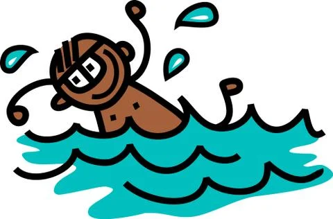 Swimming Boy Stock-Illustration