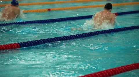 Swimming breaststroke Stock Footage 44442383