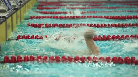 Swimming Butterfly Stroke Stock Footage 41863345
