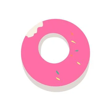 Swimming circle in the form of a donut Stock Illustration