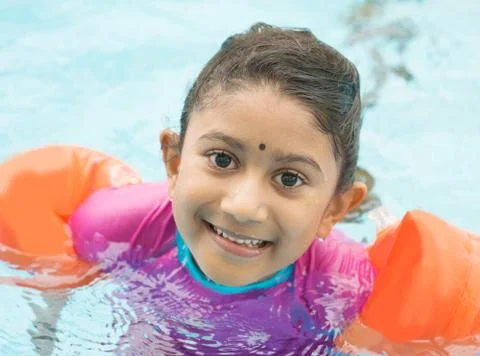 Swimming class Stock Photos