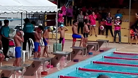 Swimming competition Video stock 106803313