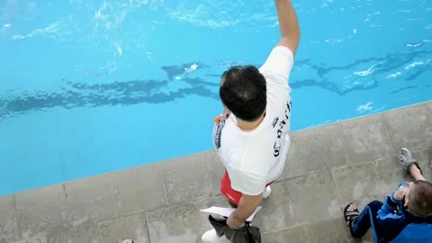 Swimming competitions Stock Footage 130286360