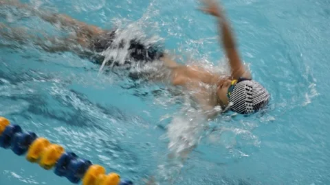 Swimming competitions Stock Footage 130292728