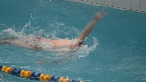 Swimming competitions Stock Footage 130294583