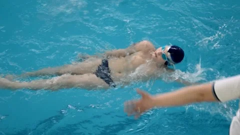 Swimming competitions Stock Footage 130295242