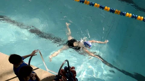 Swimming competitions Stock Footage 130612894