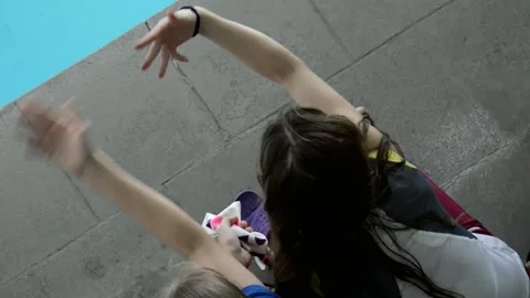 Swimming competitions Stock Footage 130615586