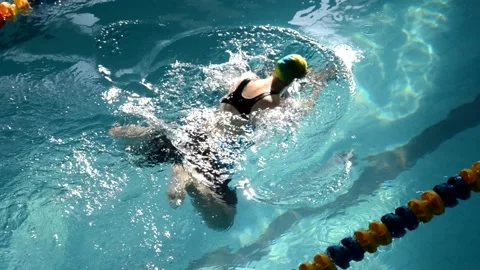 Swimming competitions Stock Footage 130677009