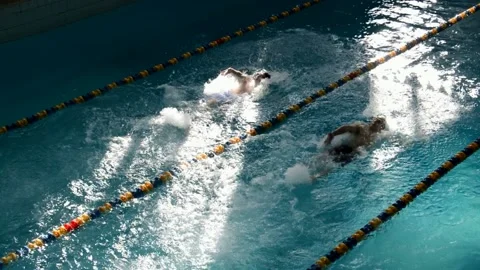 Swimming competitions Stock Footage 130677525