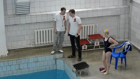 Swimming competitions Stock Footage 131896757