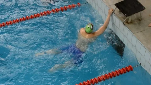 Swimming competitions Stock Footage 131897229