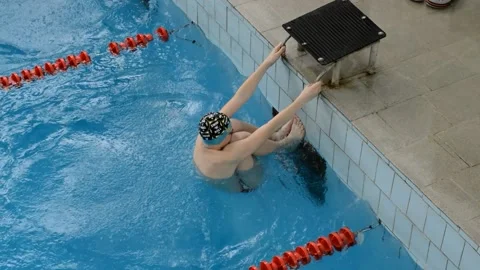 Swimming competitions Stock Footage 131898899