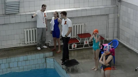 Swimming competitions Stock Footage 131901751