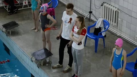 Swimming competitions Stock Footage 131902025