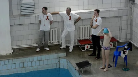 Swimming competitions Stock Footage 131903178