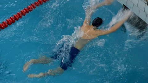 Swimming competitions Stock Footage 131903770