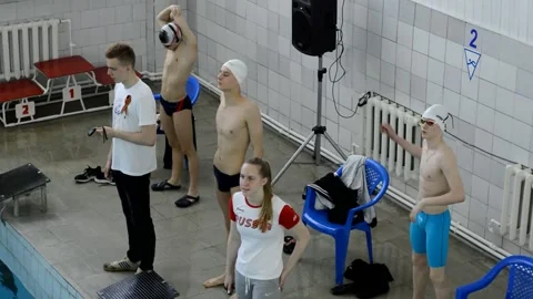 Swimming competitions Stock Footage 132013928