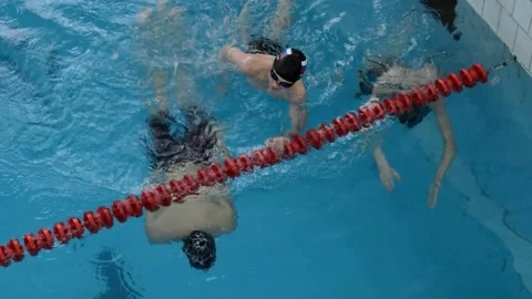 Swimming competitions Stock Footage 132014497