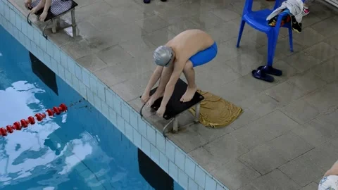 Swimming competitions Stock Footage 132014630