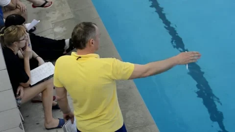 Swimming competitions Stock Footage 132015118