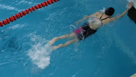 Swimming competitions Stock Footage 132015861