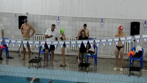 Swimming competitions Stock Footage 231296071