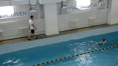 Swimming competitions Stock Footage 231298401
