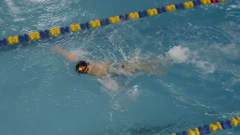 Swimming competitions Stock Footage 238650642